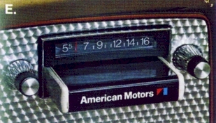 1973 AMC Javelin AMX AM 8-Track stereo
