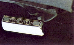 1974 AMC Javelin AMX hood release