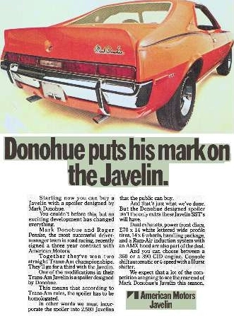 Mark Donohue Javelin Ad