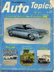 April 1966 AMX Magazine Article Auto Topics