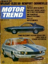 December 1968 AMX Magazine Article Motor Trend