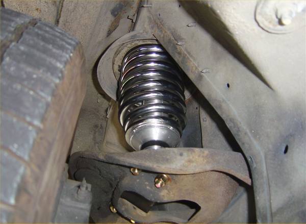 Coil over spring